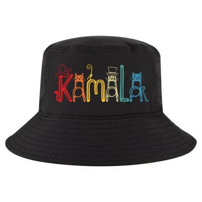 Kamala Harris Cat Lettering Positive Funny Cool Comfort Performance Bucket Hat