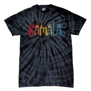 Kamala Harris Cat Lettering Positive Funny Tie-Dye T-Shirt