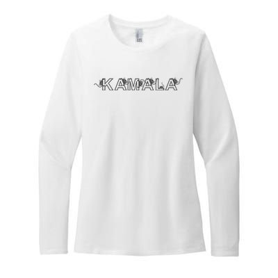 Kamala Harris Cat Lettering Childless Cat Lady Womens CVC Long Sleeve Shirt