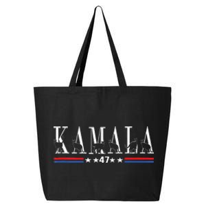 Kamala Harris Cat Lettering Positive Funny 2024 25L Jumbo Tote