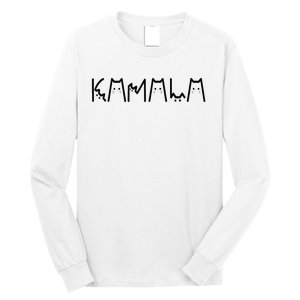 Kamala Harris Cat Lettering Positive Funny 2024 Long Sleeve Shirt