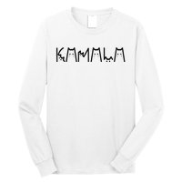 Kamala Harris Cat Lettering Positive Funny 2024 Long Sleeve Shirt