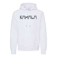 Kamala Harris Cat Lettering Positive Funny 2024 Premium Hoodie