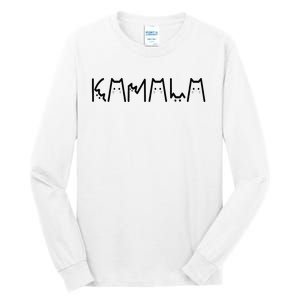 Kamala Harris Cat Lettering Positive Funny 2024 Tall Long Sleeve T-Shirt