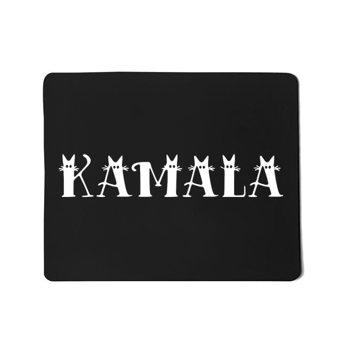 Kamala Harris Cat Lettering Positive Funny Mousepad