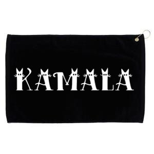 Kamala Harris Cat Lettering Positive Funny Grommeted Golf Towel