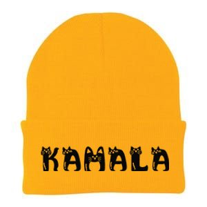 Kamala Harris Cat Lettering Positive Funny 2024 Election Knit Cap Winter Beanie