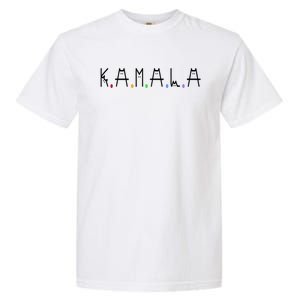 Kamala Harris Cat Lettering Positive Funny 2024 Garment-Dyed Heavyweight T-Shirt