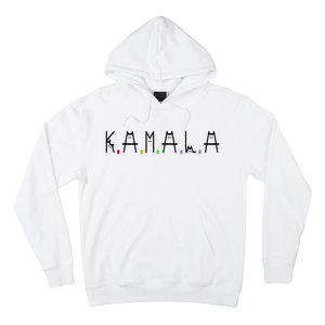 Kamala Harris Cat Lettering Positive Funny 2024 Hoodie