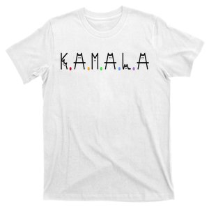 Kamala Harris Cat Lettering Positive Funny 2024 T-Shirt