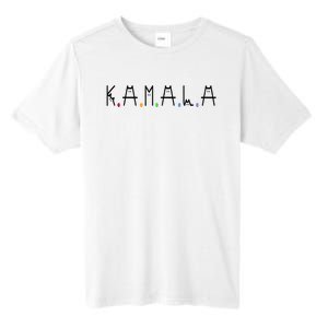 Kamala Harris Cat Lettering Positive Funny 2024 Tall Fusion ChromaSoft Performance T-Shirt