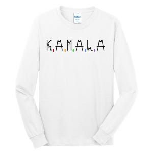 Kamala Harris Cat Lettering Positive Funny 2024 Tall Long Sleeve T-Shirt