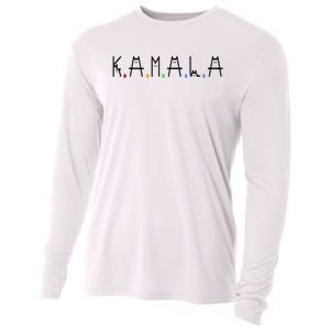 Kamala Harris Cat Lettering Positive Funny 2024 Cooling Performance Long Sleeve Crew