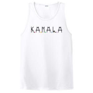 Kamala Harris Cat Lettering Positive Funny 2024 PosiCharge Competitor Tank