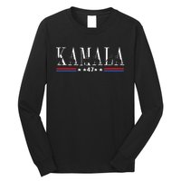 Kamala Harris Cat Lettering Positive Funny 2024 Long Sleeve Shirt