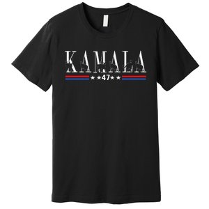 Kamala Harris Cat Lettering Positive Funny 2024 Premium T-Shirt