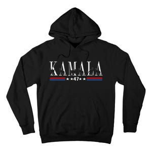 Kamala Harris Cat Lettering Positive Funny 2024 Tall Hoodie