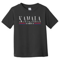 Kamala Harris Cat Lettering Positive Funny 2024 Toddler T-Shirt