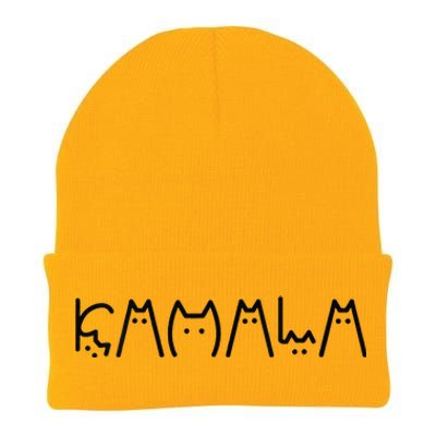 Kamala Harris Cat Lettering Positive Cat Ladies For Kamala Knit Cap Winter Beanie