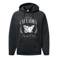 Kamala Harris Childless Cat Ladies Social Club Cat Lover Performance Fleece Hoodie