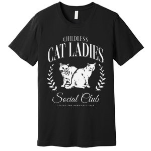 Kamala Harris Childless Cat Ladies Social Club Cat Lover Premium T-Shirt