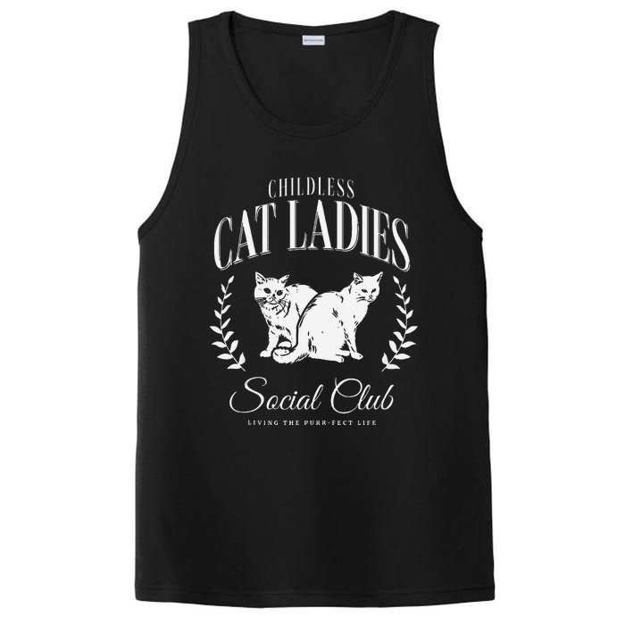 Kamala Harris Childless Cat Ladies Social Club Cat Lover PosiCharge Competitor Tank