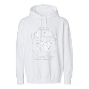 Kamala Harris Childless Cat Ladies Social Club Cat Lover Garment-Dyed Fleece Hoodie