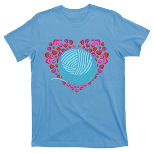 Knitter Heart Crocheting Lover Knit Crocheter Yarn Knitting Great Gift T-Shirt