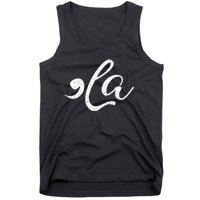 Kamala Harris Comma La Vice President Distressed Funny Tank Top