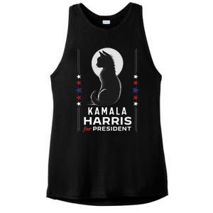 Kamala Harris Cat Ladies Vote Positive Funny 2024 Ladies PosiCharge Tri-Blend Wicking Tank