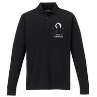 Kamala Harris Cat Ladies Vote Positive Funny 2024 Performance Long Sleeve Polo