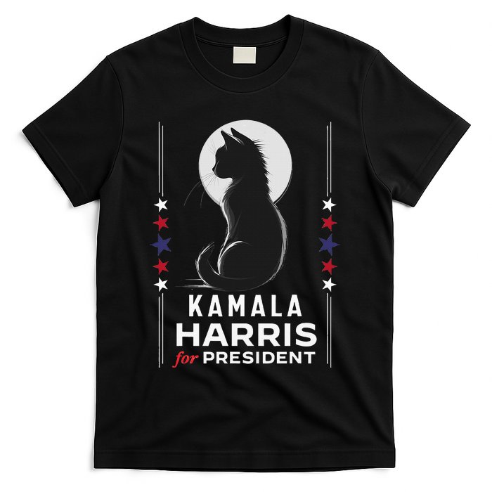 Kamala Harris Cat Ladies Vote Positive Funny 2024 T-Shirt