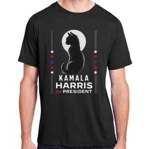 Kamala Harris Cat Ladies Vote Positive Funny 2024 Adult ChromaSoft Performance T-Shirt