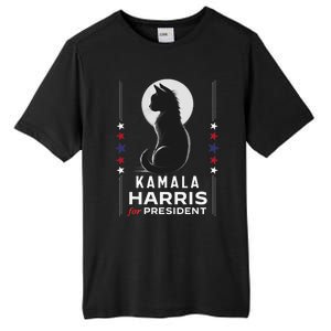 Kamala Harris Cat Ladies Vote Positive Funny 2024 Tall Fusion ChromaSoft Performance T-Shirt