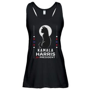 Kamala Harris Cat Ladies Vote Positive Funny 2024 Ladies Essential Flowy Tank