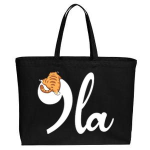 Kamala Harris Cat Ladies President Campaign Funny Comma La Cotton Canvas Jumbo Tote