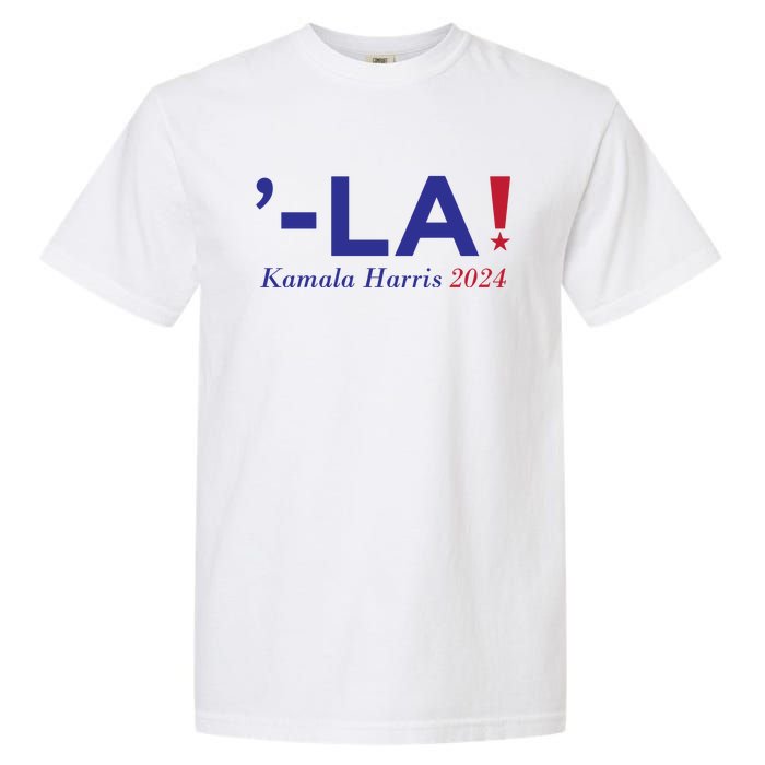 Kamala Harris Comma La 2024 Garment-Dyed Heavyweight T-Shirt