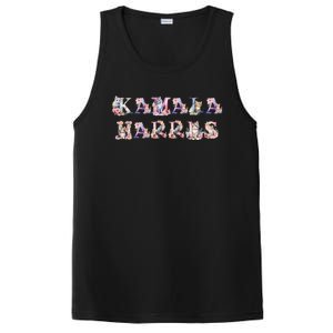 Kamala Harris Cat Lettering Funny Cat Ladies For Kamala 2024 Meaningful Gift PosiCharge Competitor Tank