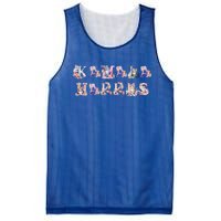 Kamala Harris Cat Lettering Funny Cat Ladies For Kamala 2024 Meaningful Gift Mesh Reversible Basketball Jersey Tank