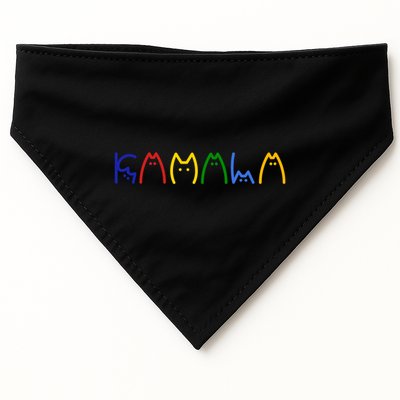 Kamala Harris Cat Lettering Funny USA-Made Doggie Bandana
