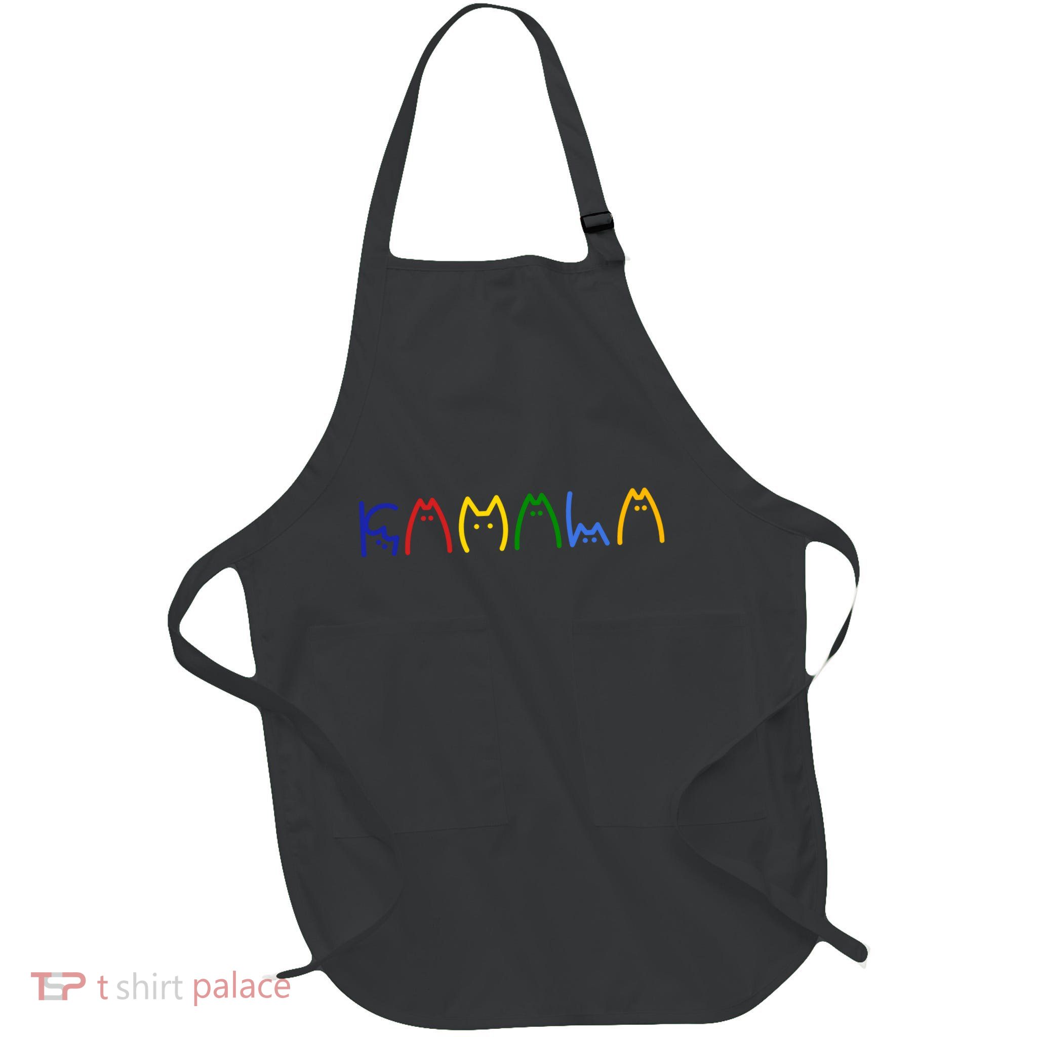 Kamala Harris Cat Lettering Funny Full-Length Apron With Pockets