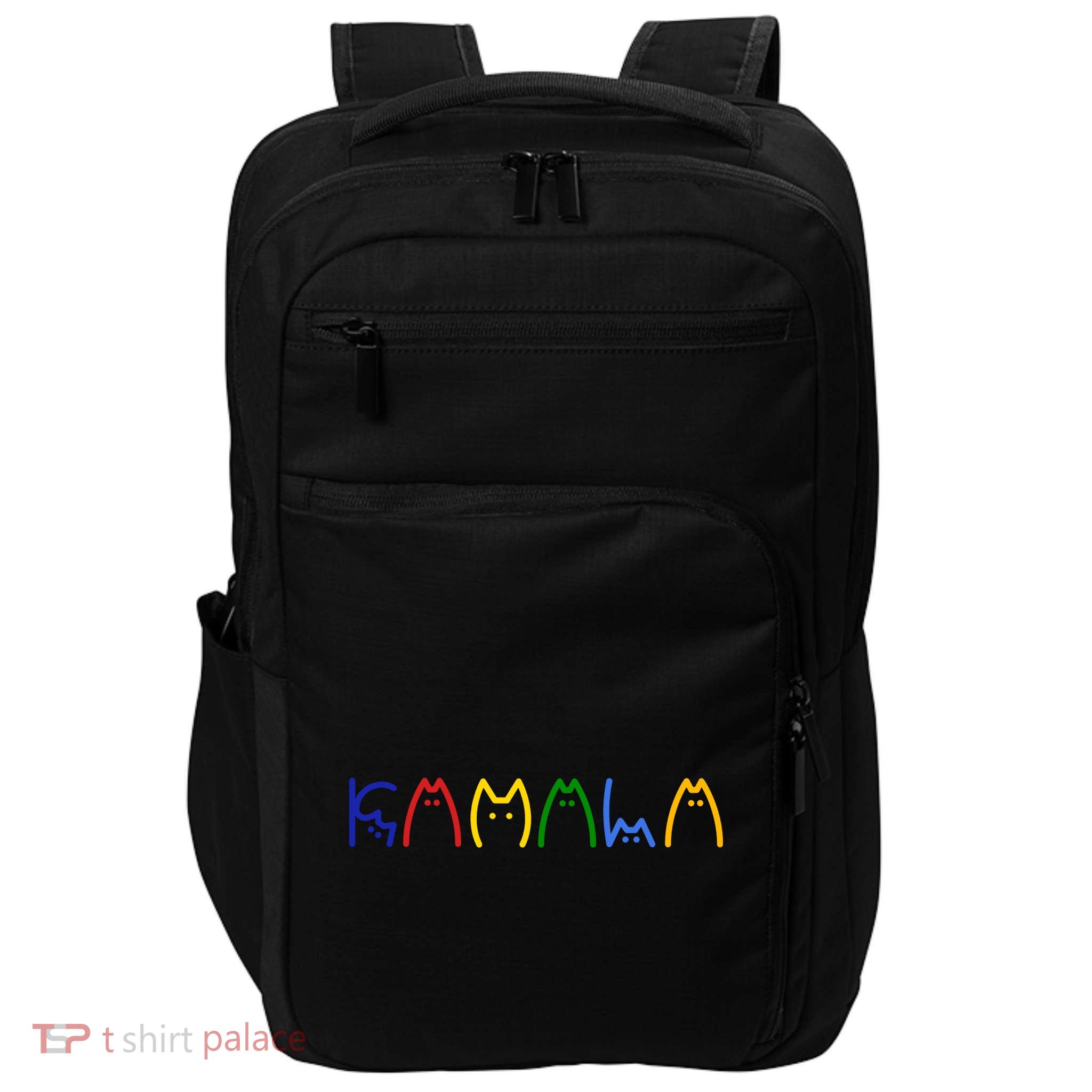 Kamala Harris Cat Lettering Funny Impact Tech Backpack