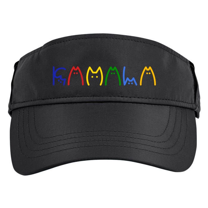 Kamala Harris Cat Lettering Funny Adult Drive Performance Visor