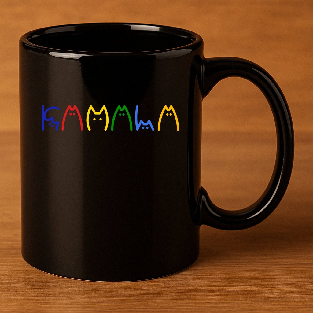 Kamala Harris Cat Lettering Funny 11oz C Handle Ceramic Mug