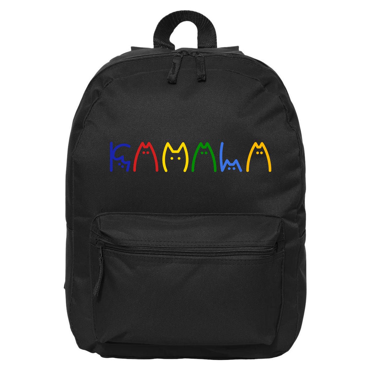 Kamala Harris Cat Lettering Funny 16 in Basic Backpack