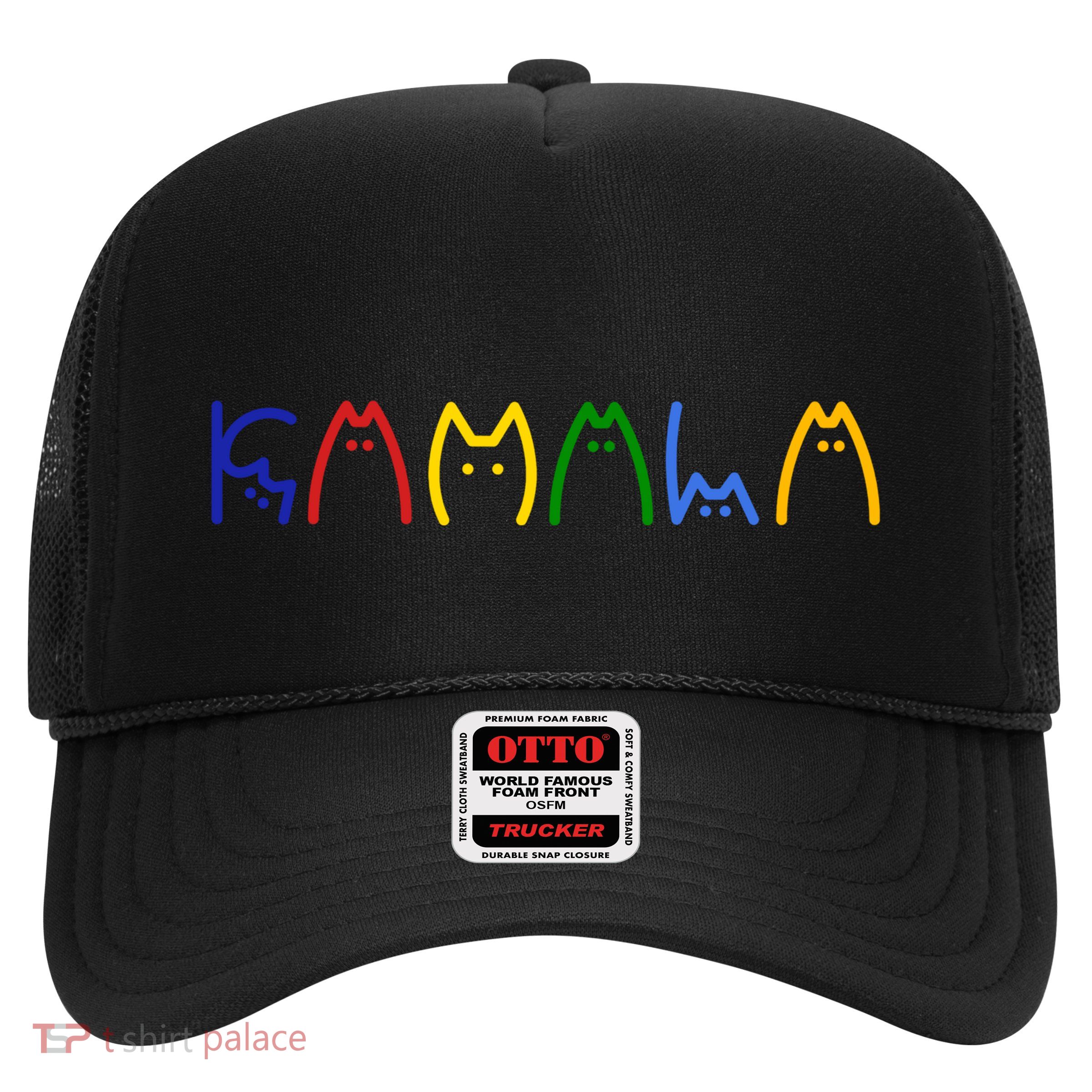 Kamala Harris Cat Lettering Funny Trucker Hat
