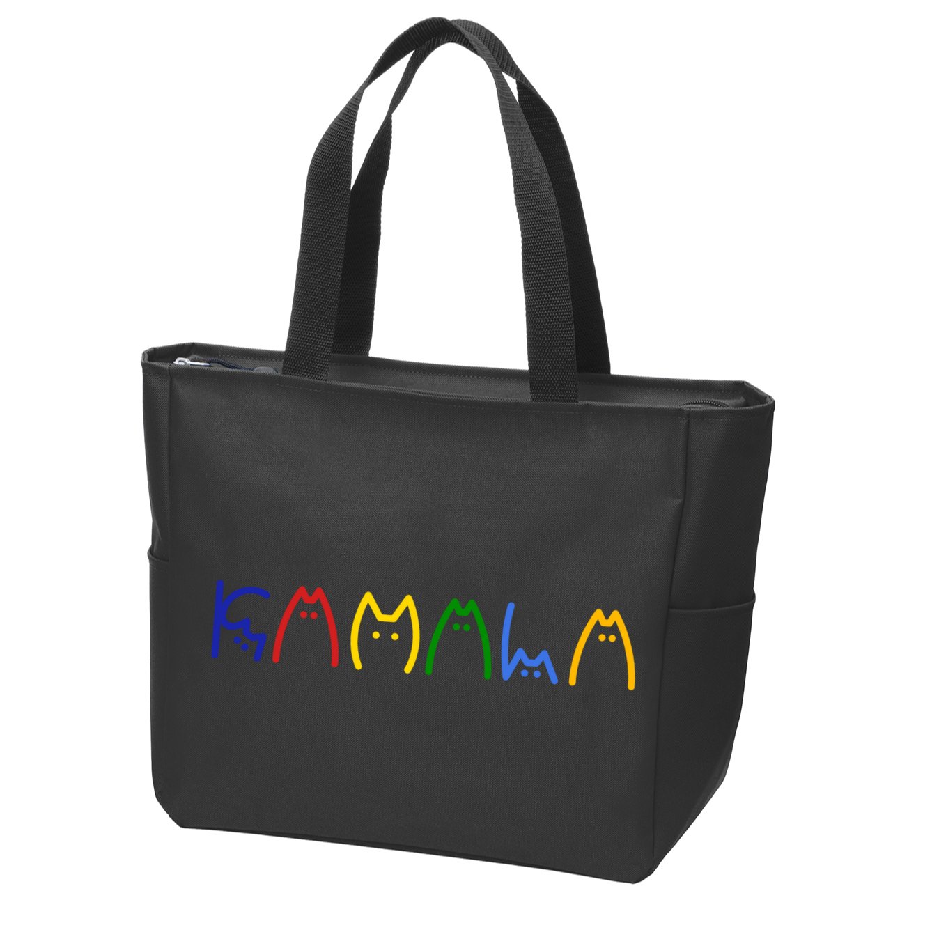 Kamala Harris Cat Lettering Funny Zip Tote Bag