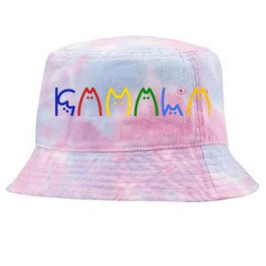 Kamala Harris Cat Lettering Funny Tie-Dyed Bucket Hat