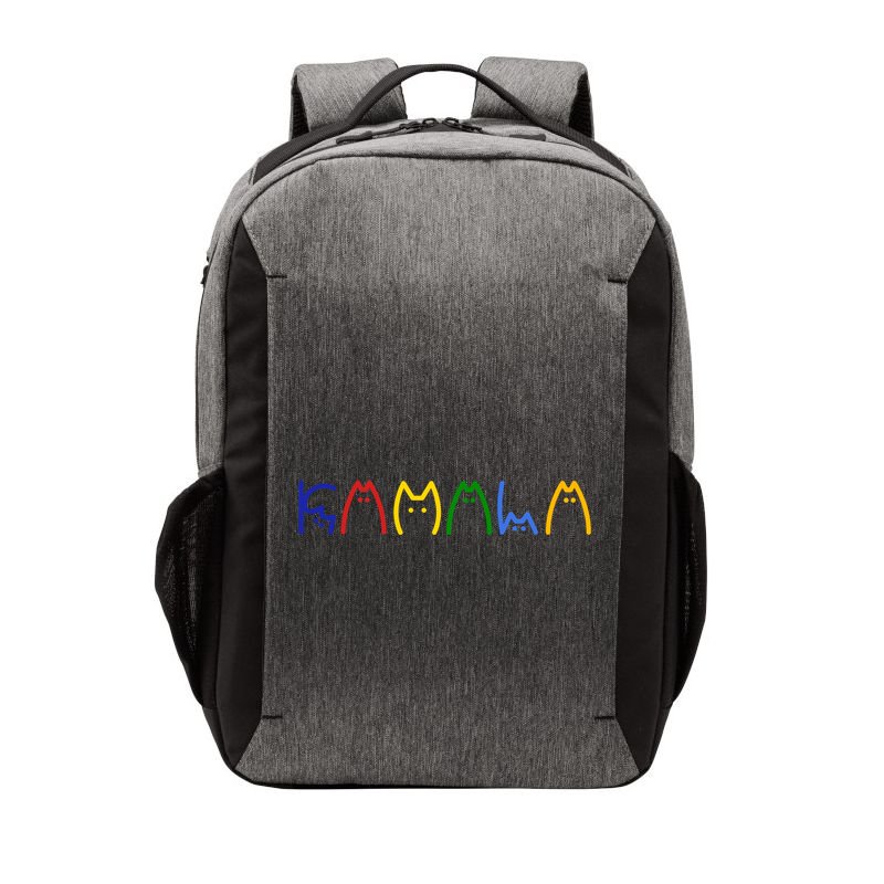 Kamala Harris Cat Lettering Funny Vector Backpack