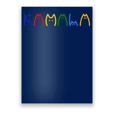 Kamala Harris Cat Lettering Funny Poster